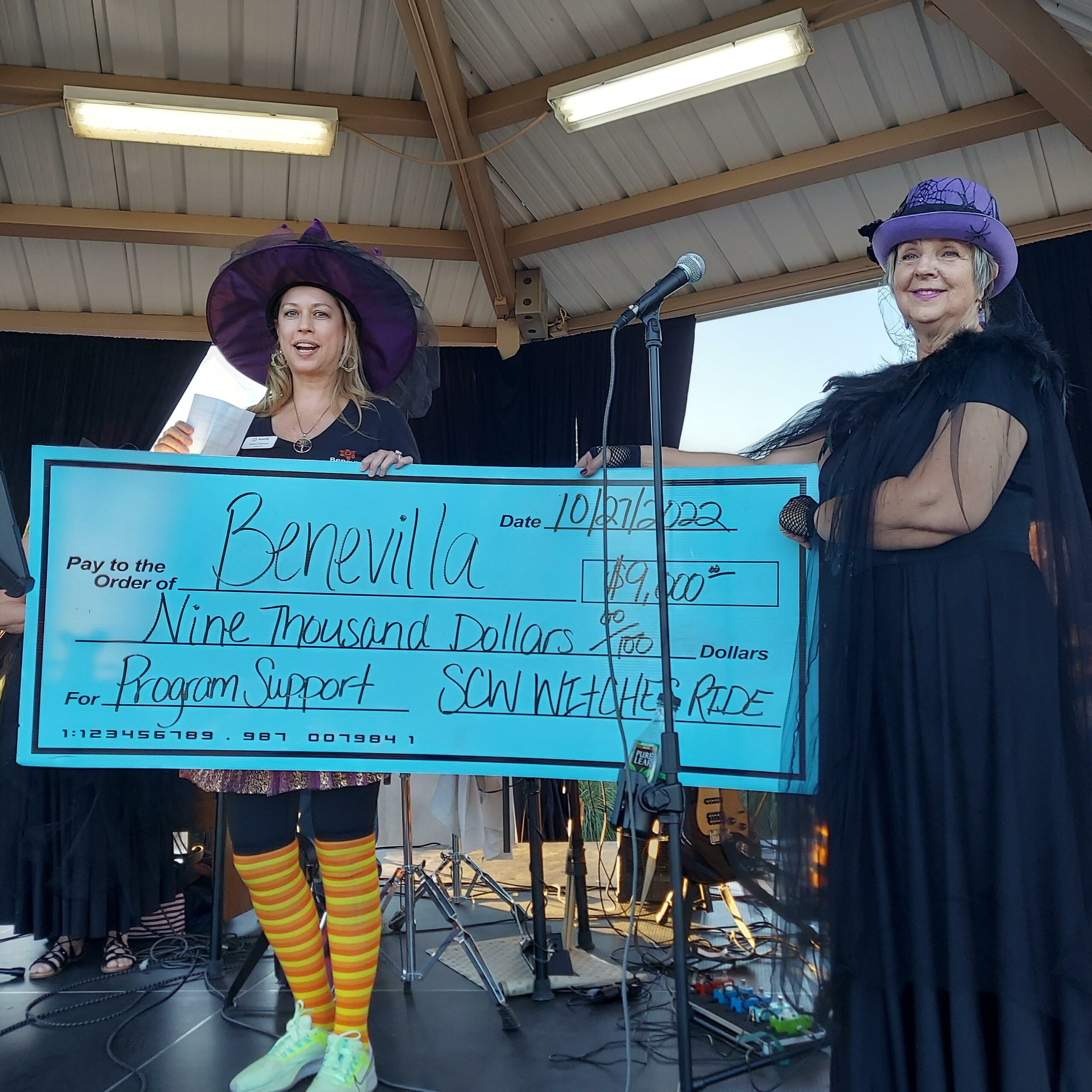 Benevilla Thanks Sun City West Witches Ride For Generous Donation