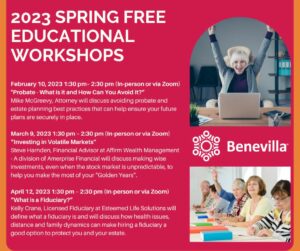 Benevilla 2023 Free Educational Workshops