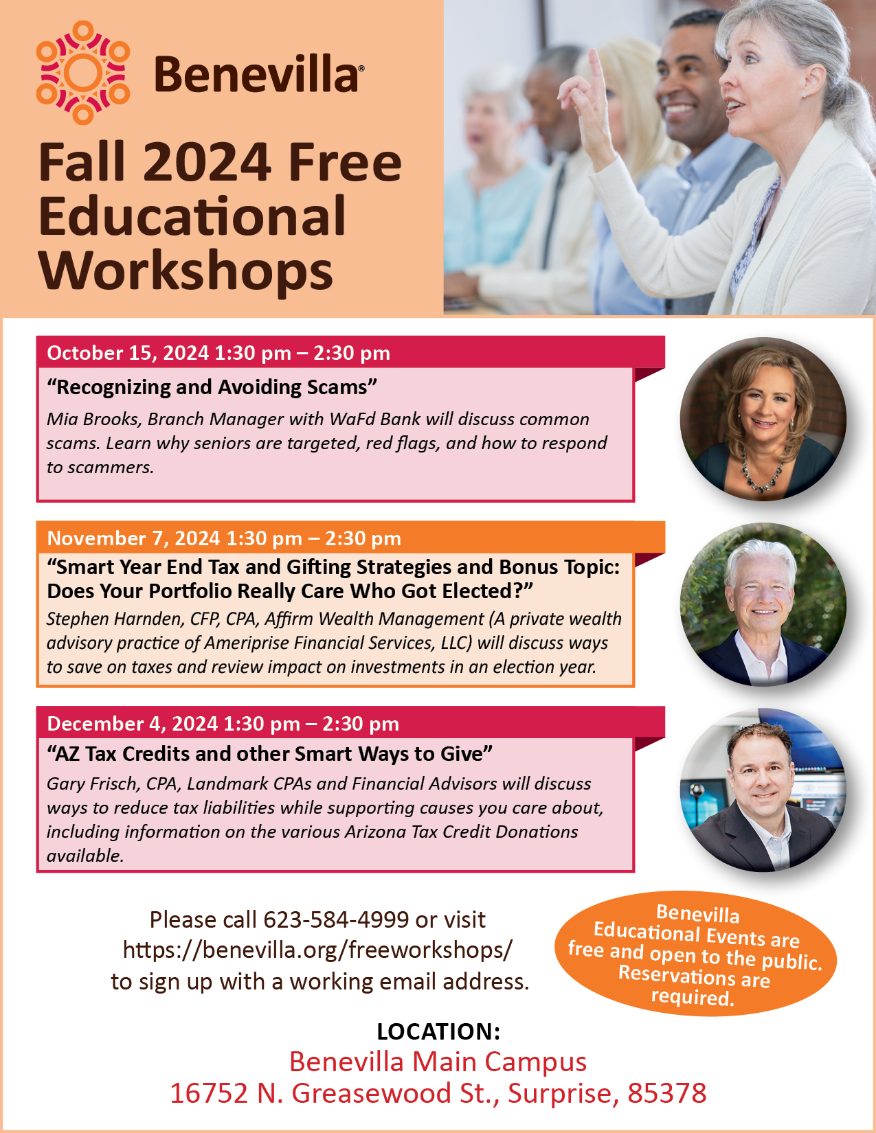 Fall 2024 Educational Workshops