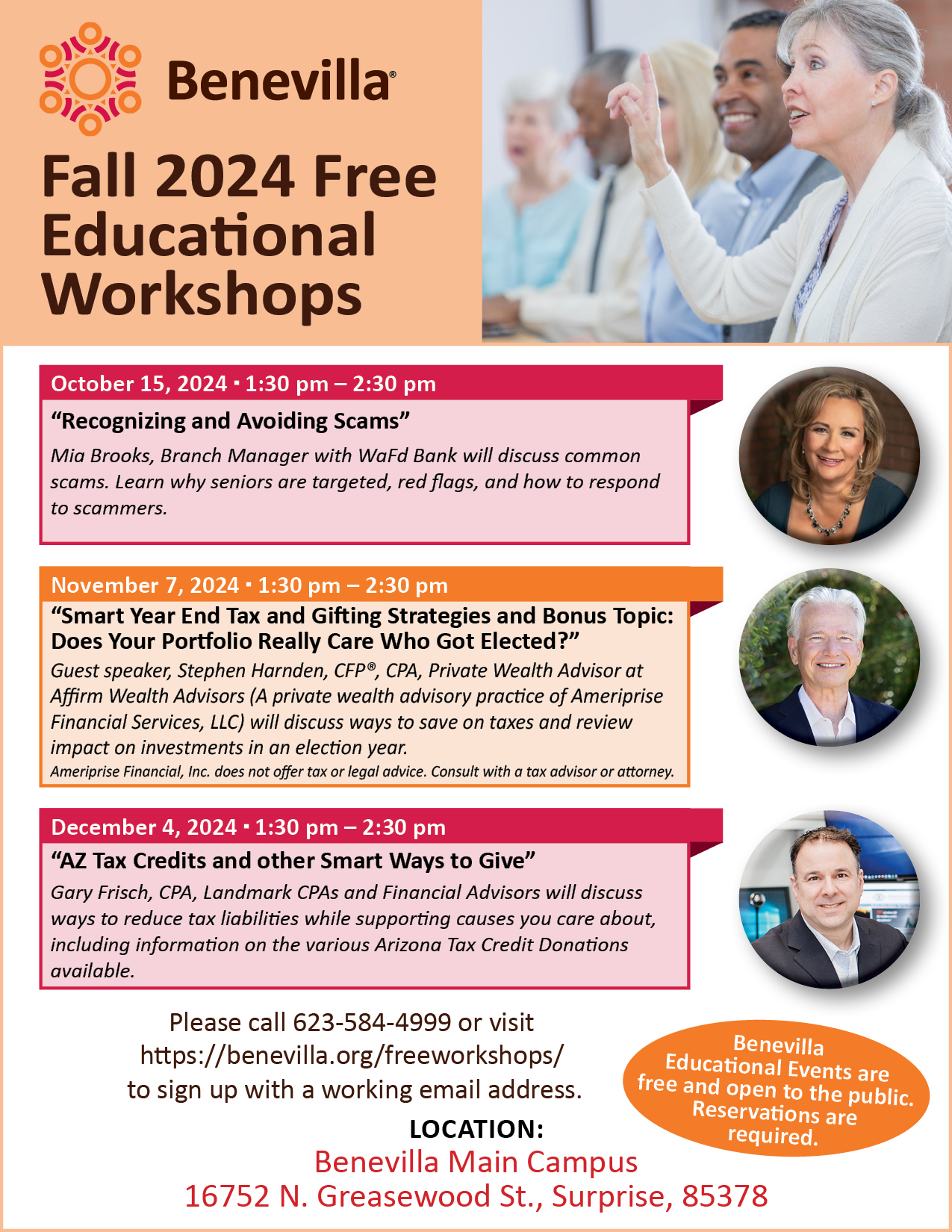 Free Workshops